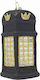 Hanging Ornament Glass Black 11.5x6.5cm