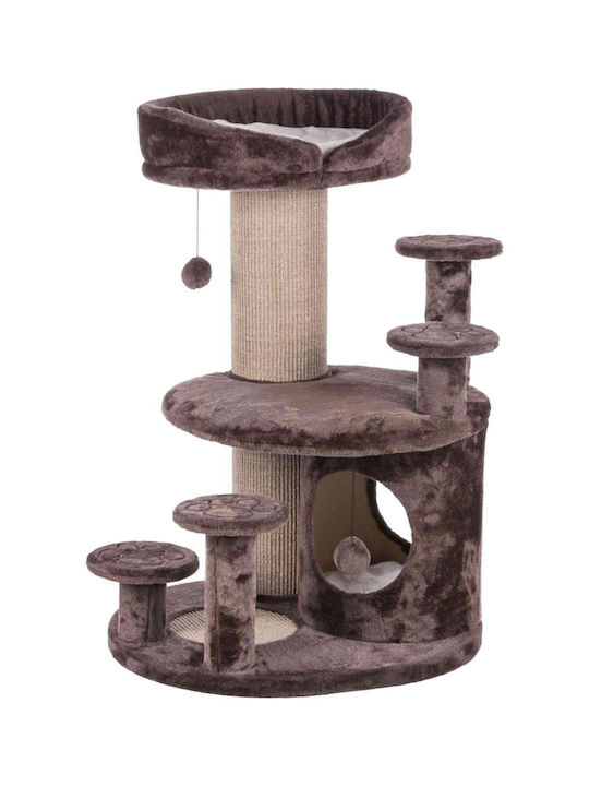 Trixie Emil Senior Kratzbaum Katzenbäume Braun 3 Ebenen 69x59x96cm