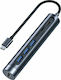 Joyroom USB-C Докинг станция с HDMI 4K PD Сив (S-H112)