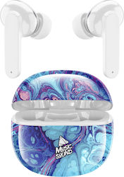 Cellular Line Music Sound In-ear Bluetooth Handsfree Ακουστικά με Θήκη Φόρτισης Purple/White