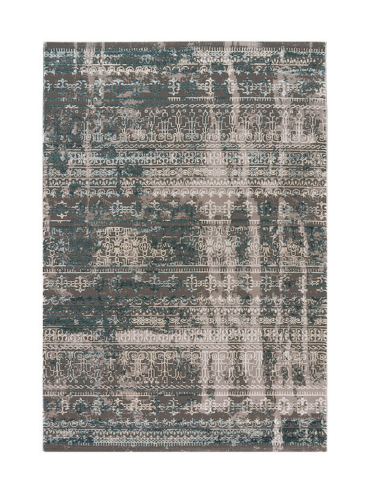 Beauty Home 9421 Modern Bedroom Rugs Set Stylish Grey / Petrol 2021942100052 3pcs