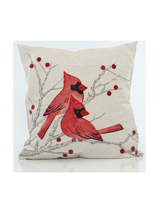 Eurolamp Christmas Decorative Pillow Square White 41x41cm