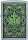 Zippo Design Cannabis Αντιανεμικός Αναπτήρας Φλόγας σε Πράσινο χρώμα