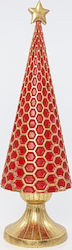 Eurolamp Christmas Decorative Ceramic Tree Cone 47cm Red