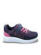 29/023 Kids Sneakers with Scratch Navy Blue