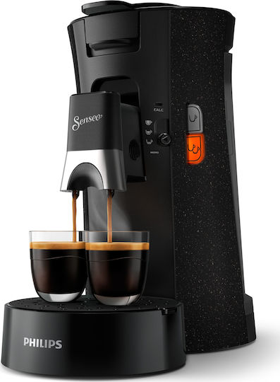 Philips Senseo Select Eco Pod Coffee Machine for Senseo Capsules Pressure 3.5bar Black