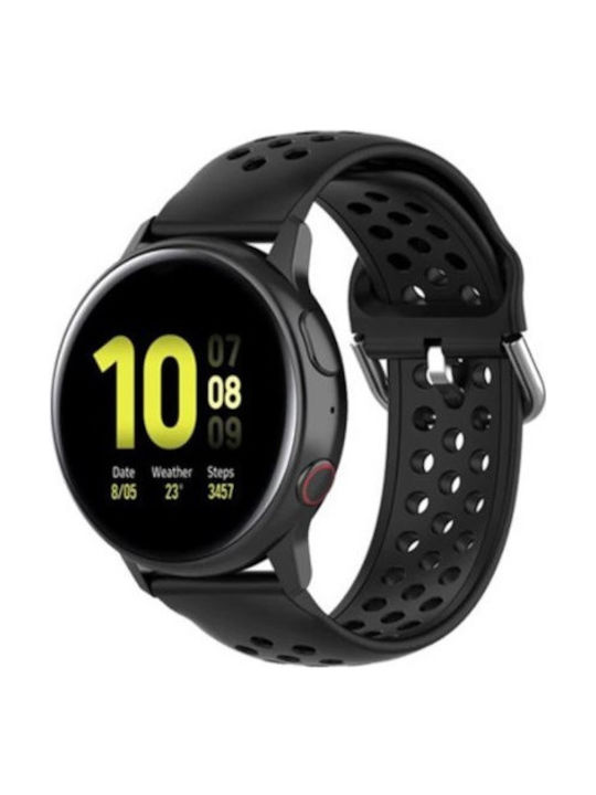 Breathable Λουράκι Σιλικόνης Μαύρο (Vivoactive 3Amazfit GTR 42mm)