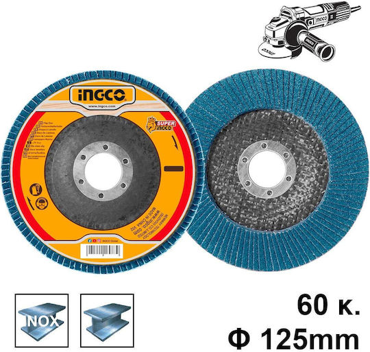 Ingco Grinding Disc Zirconium 125mm P60