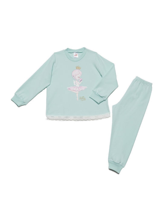 Minerva Kids' Pajamas Winter Turquoise Princess