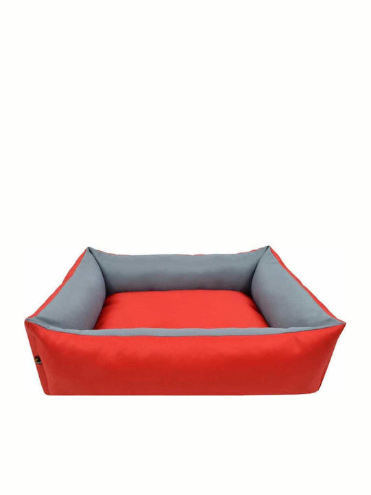 Woofmoda 911-1002 Πουφ Κρεβάτι Σκύλου Κόκκινο 45x40εκ.