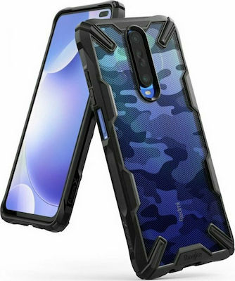 Ringke Fusion X Coperta din spate Silicon rezistent Camo Black (Xiaomi Mi 10T / Mi 10T Pro - Xiaomi Mi 10T / Mi 10T Pro) 697108