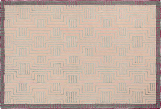 Ted Baker Kinmo Lucrat manual Covor Rectangular Din lână Roz