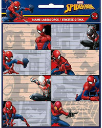 Gim Notebook Labels Spiderman 16pcs