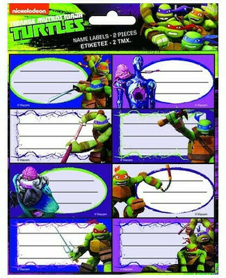 Gim Notebook Labels Turtles 16pcs