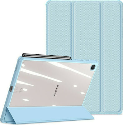 Dux Ducis Toby Armored Flip Cover Synthetic Leather / Plastic / Leather Light Blue (Galaxy Tab S6 Lite 10.4)