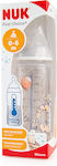 Nuk Plastikflasche First Choice Plus Temperature Control Winnie Gegen Koliken mit Silikonsauger für 0+, 0+ m, Monate Beige 300ml 1Stück 10.741.035