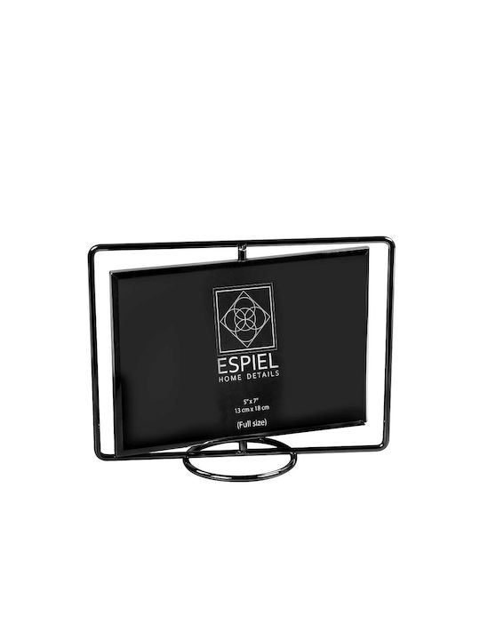 Espiel Metallic Black Photo Frame 2 Pieces