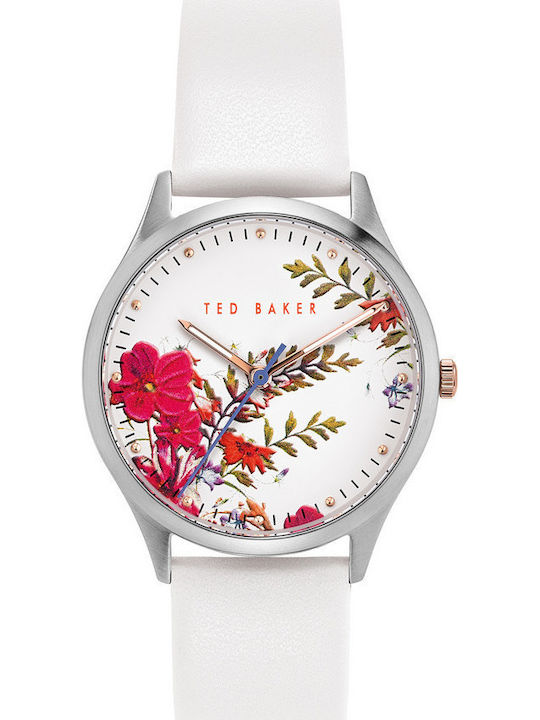 Ted Baker Belgravia Women's Watch with White Leather Strap