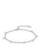 Luca Barra Fußarmband aus Edelstahl Stahl 21cm