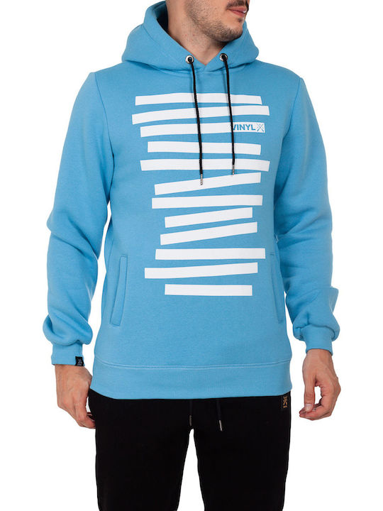 Sweatshirt with Hood Light Blue