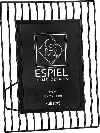 Espiel Κορνίζα Μεταλλική Μαύρο 24τμχ