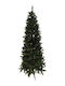 Christmas Slim Green Tree with Metallic Base and Built in Branches H180cm