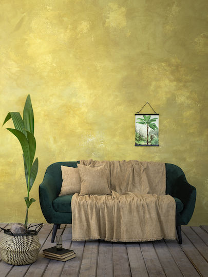 Nima Estera Ριχτάρι Τριθέσιου Καναπέ Chenille 180x300εκ. Mustard Beige