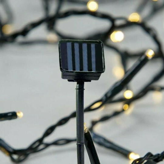 96 Lichterketten LED 16m. Warmes Weiß Solar in Zeichenfolge 1Stück