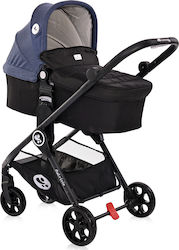 Lorelli Patrizia 2 in 1 Adjustable 2 in 1 Baby Stroller Suitable for Newborn Blue