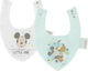 Interbaby Mickey 2 Bandana Fabric with Button Multicolored 2pcs