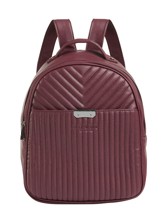 Damentasche Rucksack aus Kunstleder Lila
