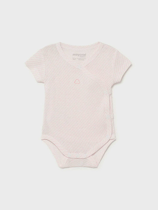 Mayoral Baby Bodysuit Underwear Set Short-Sleeved Pink