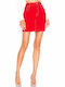 Pencil Mini Skirt Red