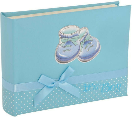 Prince Silvero Children's Album Shoes Blue made of Silver with Rice Paper 20x15cm