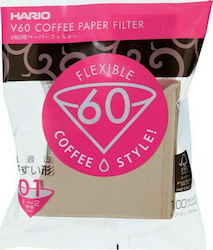 Hario V60 01 Coffee Paper Filter 100pcs