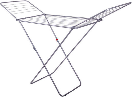 Eurogold Stabilo Metallic Folding Floor Clothes Drying Rack with Hanging Length 18m Eurogold Stabilo Metallic Folding Floor Clothes Drying Rack with Hanging Length 18m