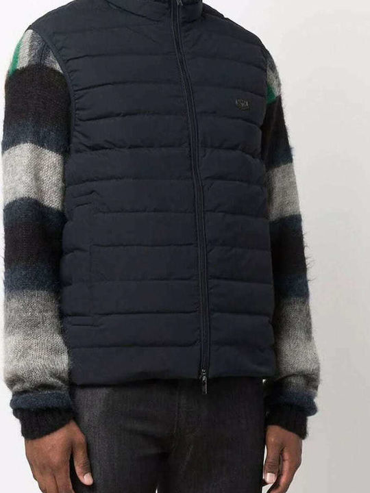 Αμάνικο Μπουφάν Puffer Navy Μπλε