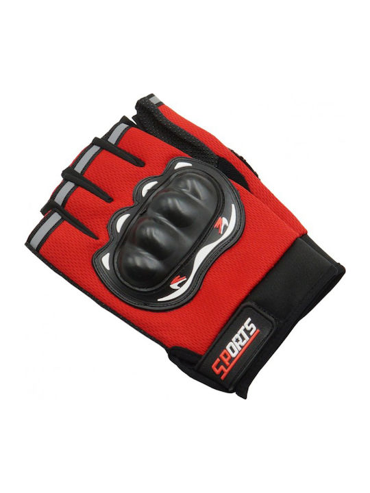 Sports Summertime Men's Motorcycle Riding Gloves Red