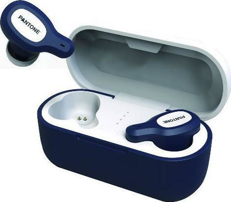 Pantone In-ear Bluetooth Handsfree Earphones with Charging Case Blue