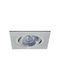 Vivalux Quadratischer Metallischer Rahmen für Deckenstrahler G5.3 Silber