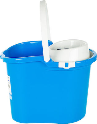 Viomes Mop Bucket with Squeezer Plastic Capacity 16lt Blue