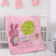 Beauty Home Decke Kinderbett Art 5256 Samt Rosa 110x140cm