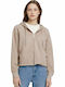 Women's Sweatshirt Jacket Hooded Dune Beige