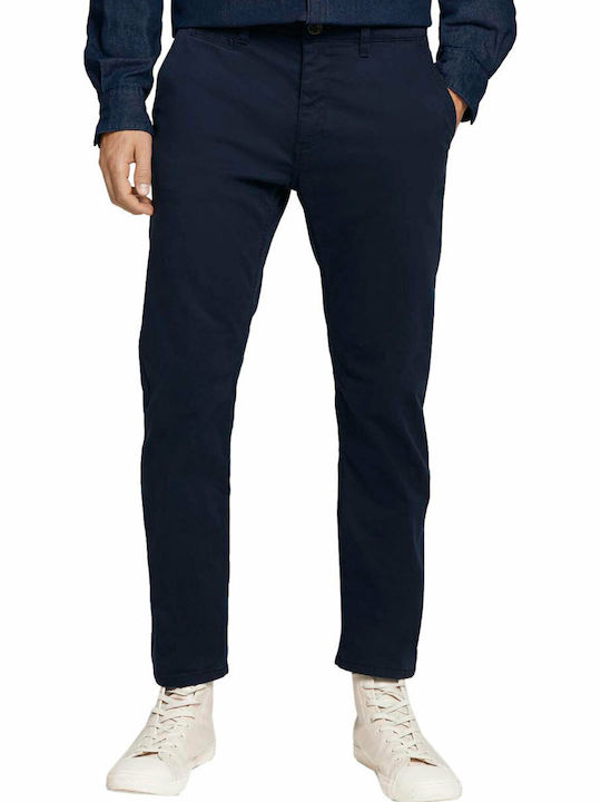 Travis Παντελόνι Chino Ελαστικό σε Slim Εφαρμογή Sky Captain Blue