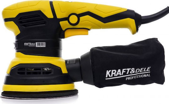Kraft & Dele KD1695-Y Έκκεντρο Τριβείο 125mm Ρεύματος 1200W με Ρύθμιση Ταχύτητας και με Σύστημα Αναρρόφησης