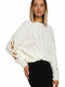 MOE M539 Women's Long Sleeve Sweater White MOE539