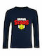 Kinder-Langarm-Shirt "Brawl Stars", French Navy