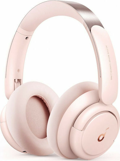Soundcore by Anker Life Q30 Bluetooth Wireless Over Ear Headphones with 40 hours of Operation and Quick Charge Pink
