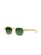 Kaleos Halwai Men's Sunglasses with 5 Plastic Frame and Green Lens HALWAI 5