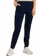 Tom Tailor Women's Fabric Trousers in Relaxed Fit Sky Captain Blue